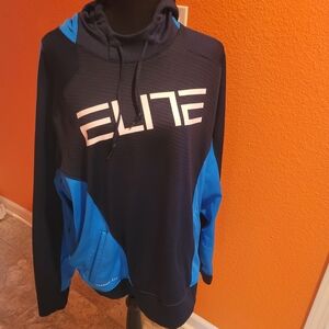 Nike Elite Navy and Blue Hoodie